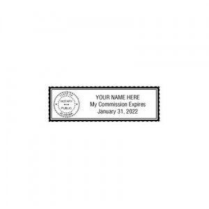 Alabama Neon Notary Stamp Imprint
